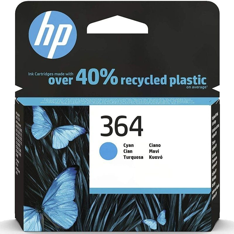 Cartucho de tinta original hp nº364/ cian
